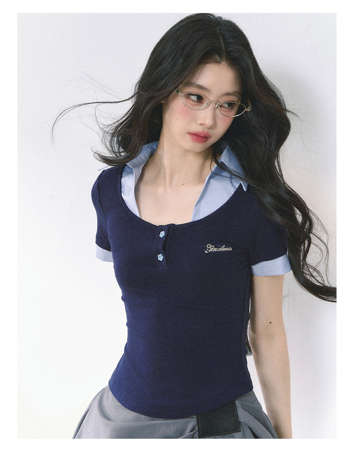 SHAOYEYAN American Style Cropped Tee