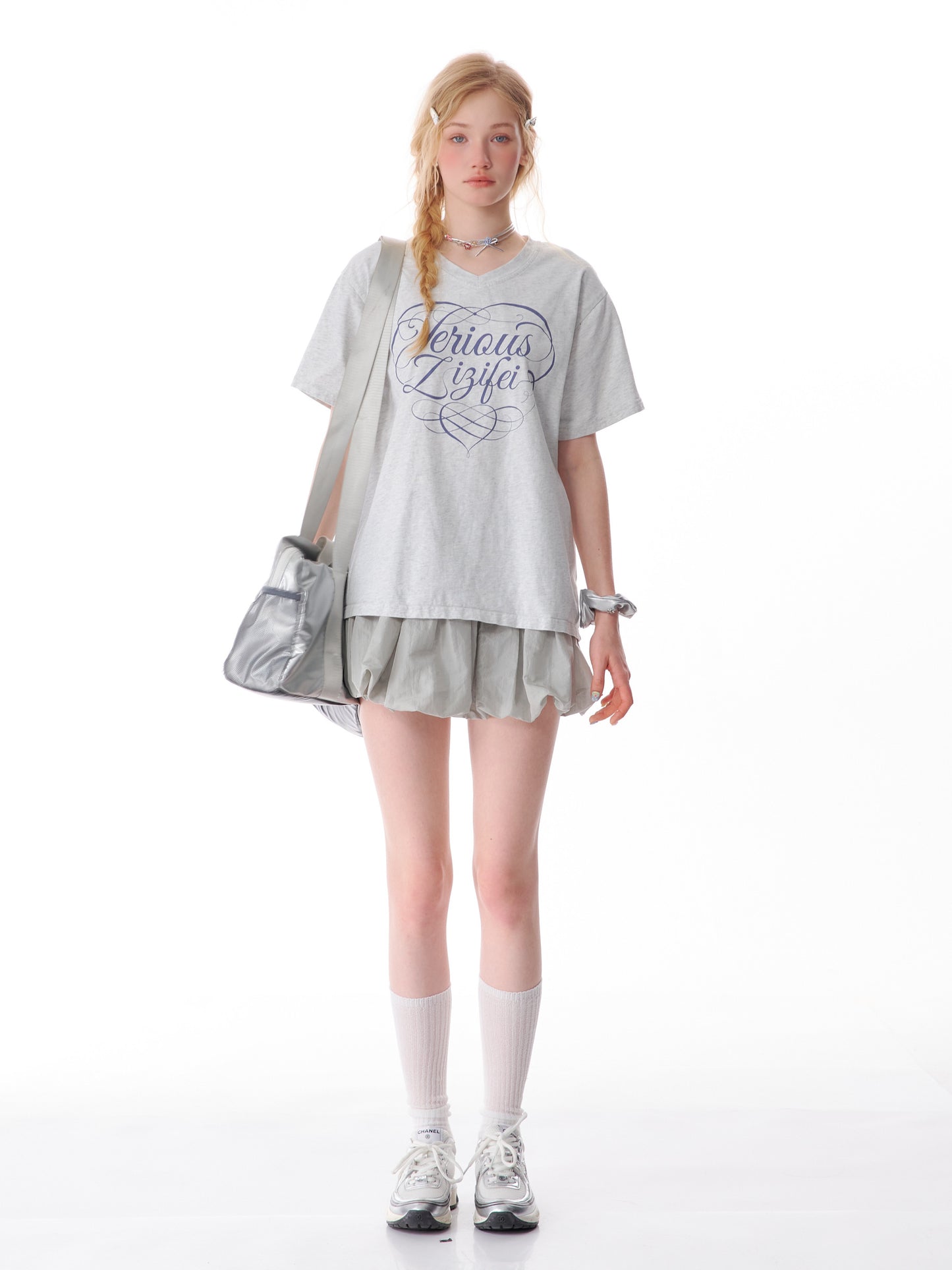 ZiziFei Vintage V-Neck Tee