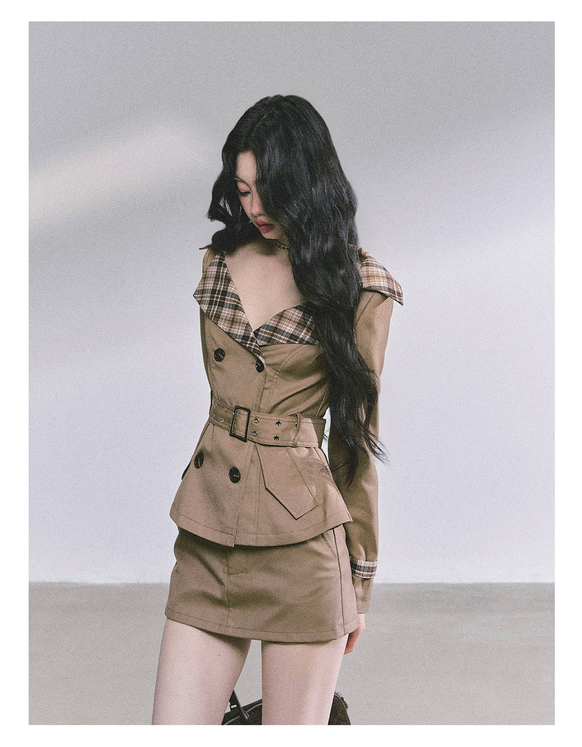 ShaoYeYan Audrey Hepburn Style Two-Piece Set