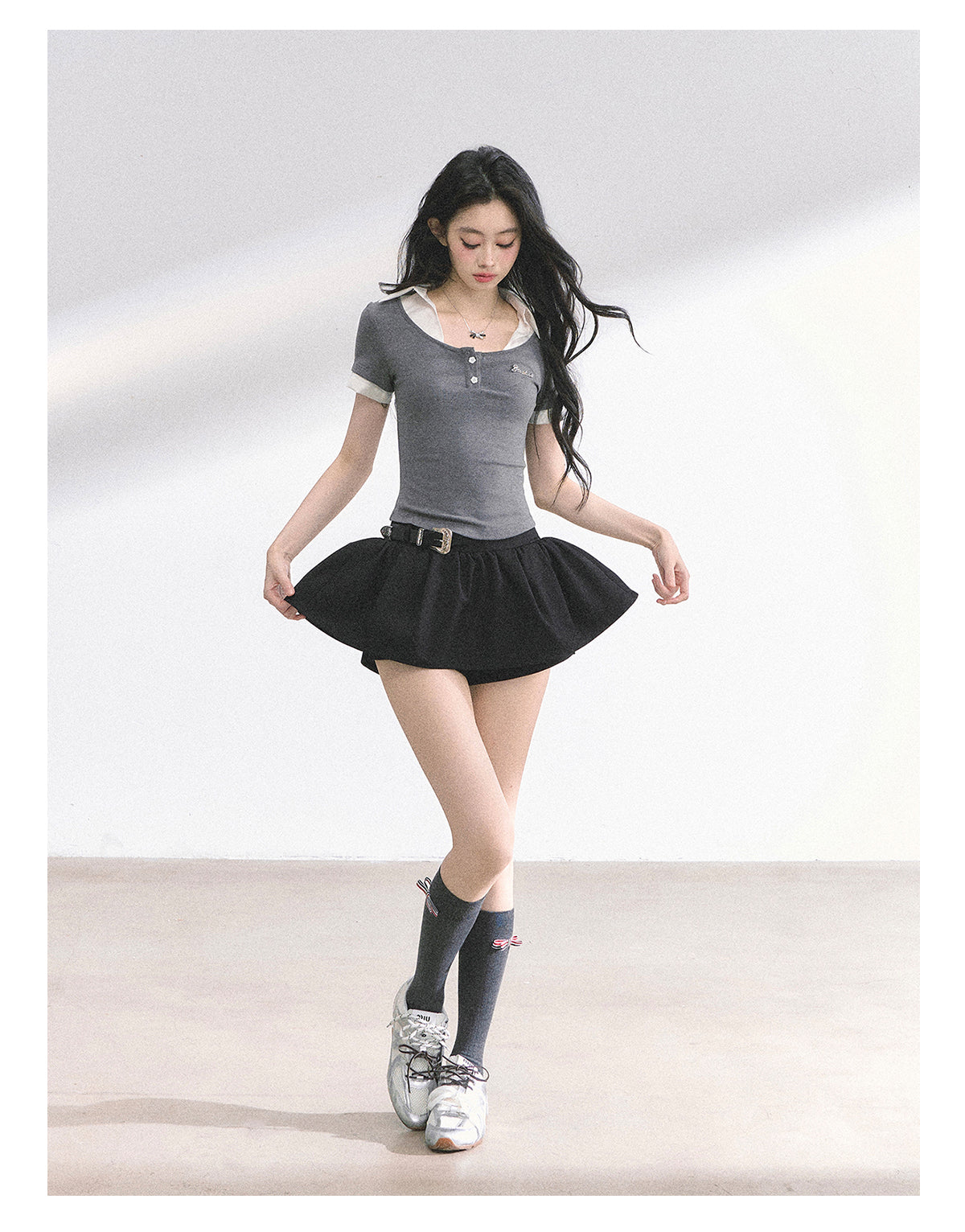 SHAOYEYAN American Style Cropped Tee