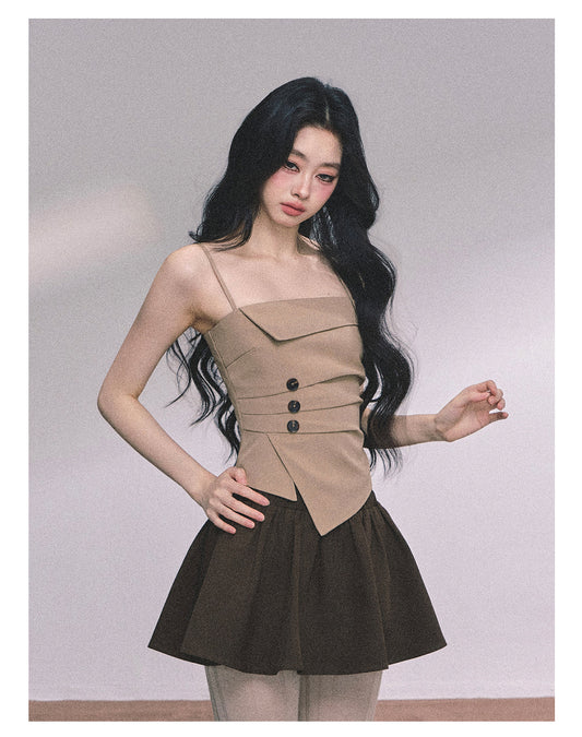 ShaoYeYan Asymmetrical Two-Piece Skirt Set