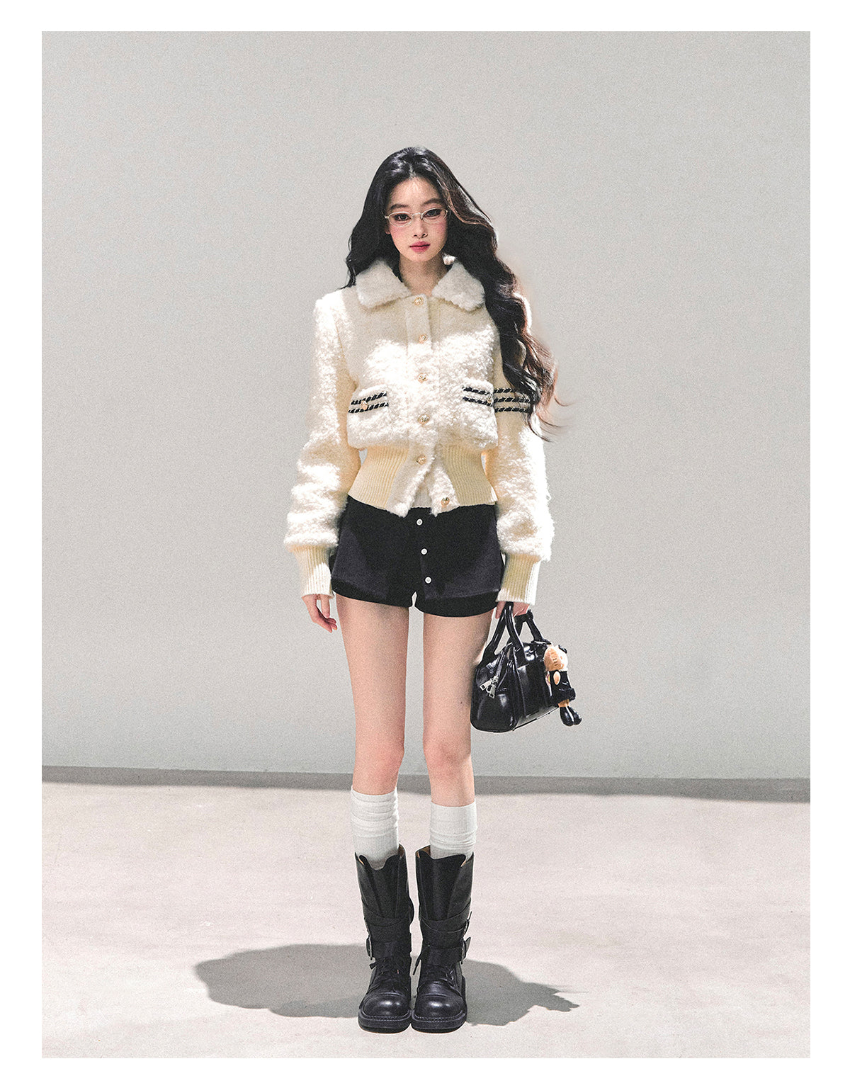 ShaoYeYan Let Her Descend Lamb Fur Jacket