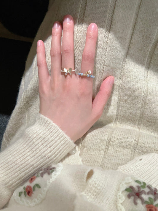 VIGVOG 2024 Floral Butterfly Ring Collection