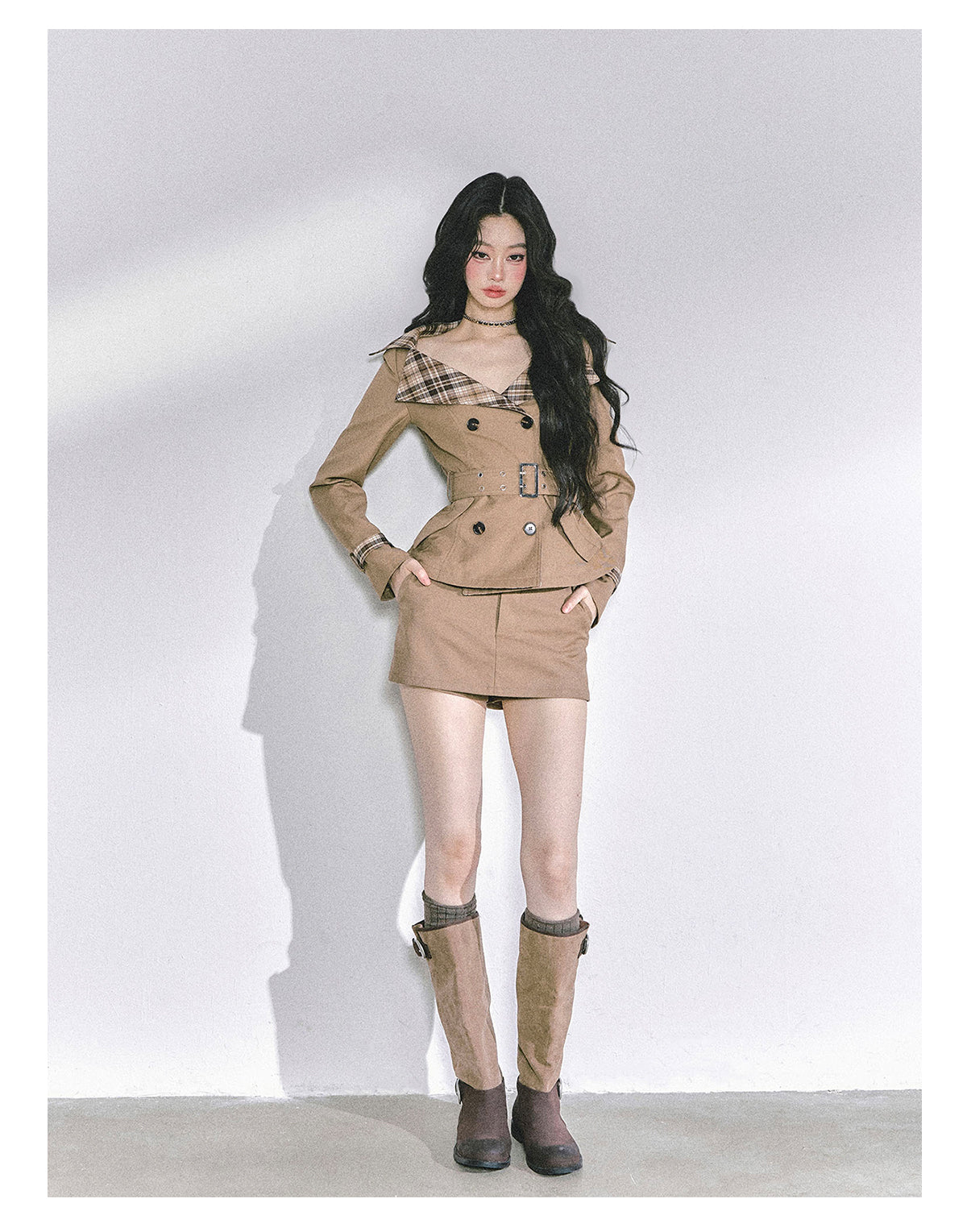 ShaoYeYan Audrey Hepburn Style Two-Piece Set