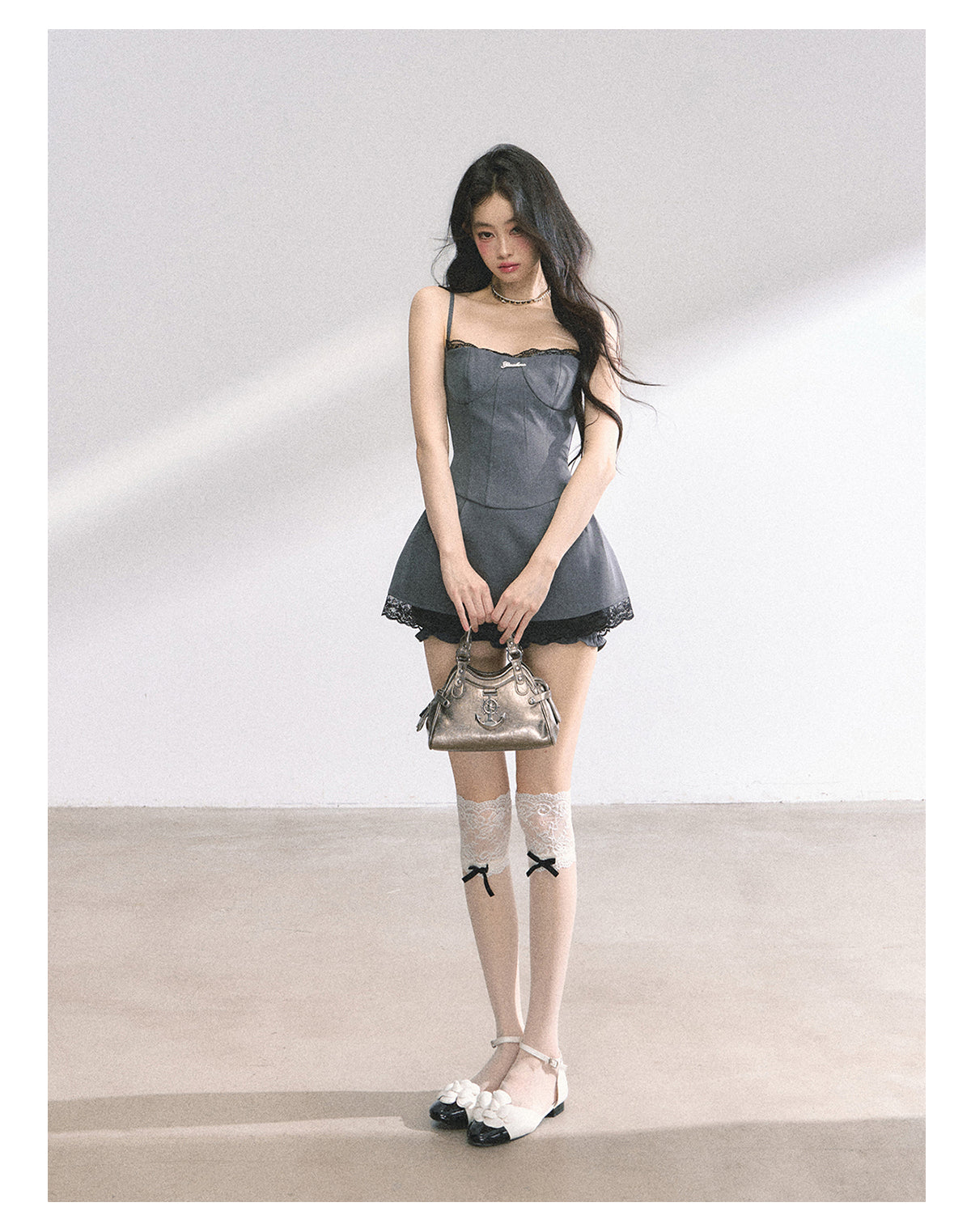 SHAOYEYAN Edgy Lace Slip Dress
