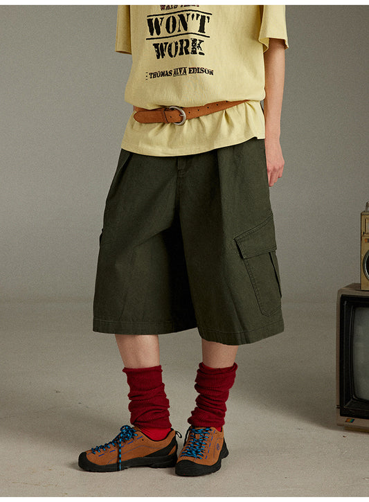 Lulugray Retro Cargo Shorts