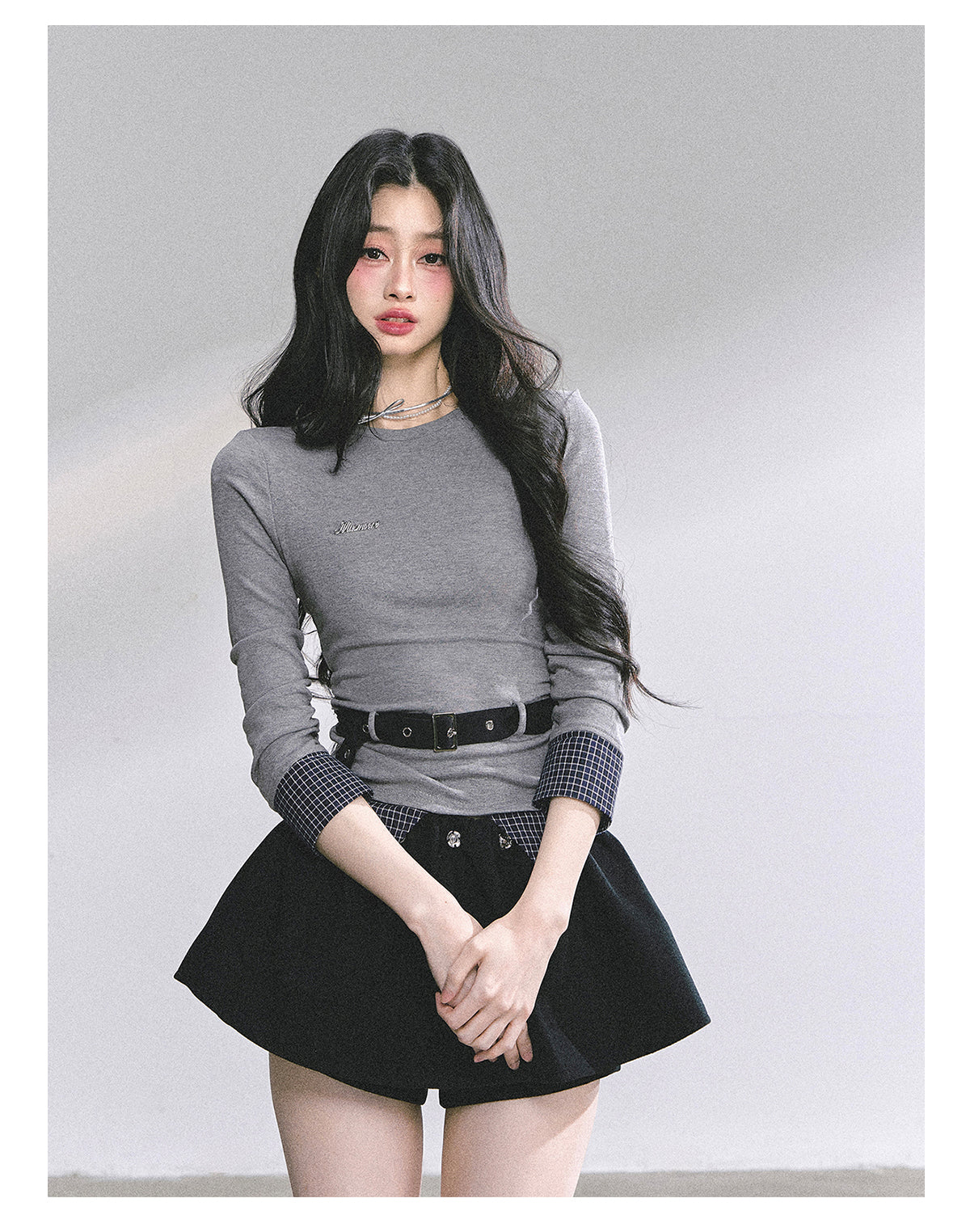 SHAOYEYAN Korean Style Short Sleeve Plaid Tee