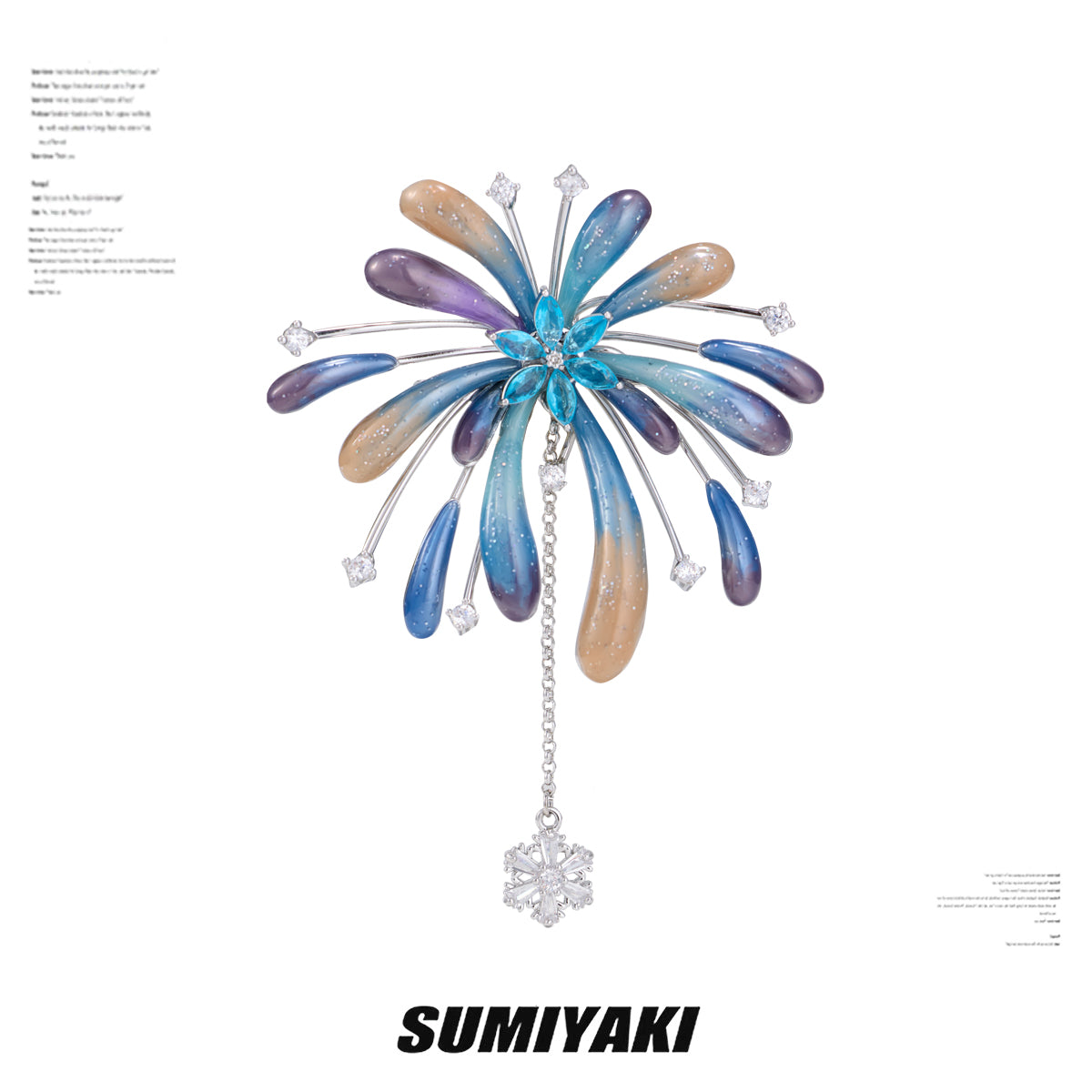 SUMIYAKI Handcrafted Fireworks Brooch