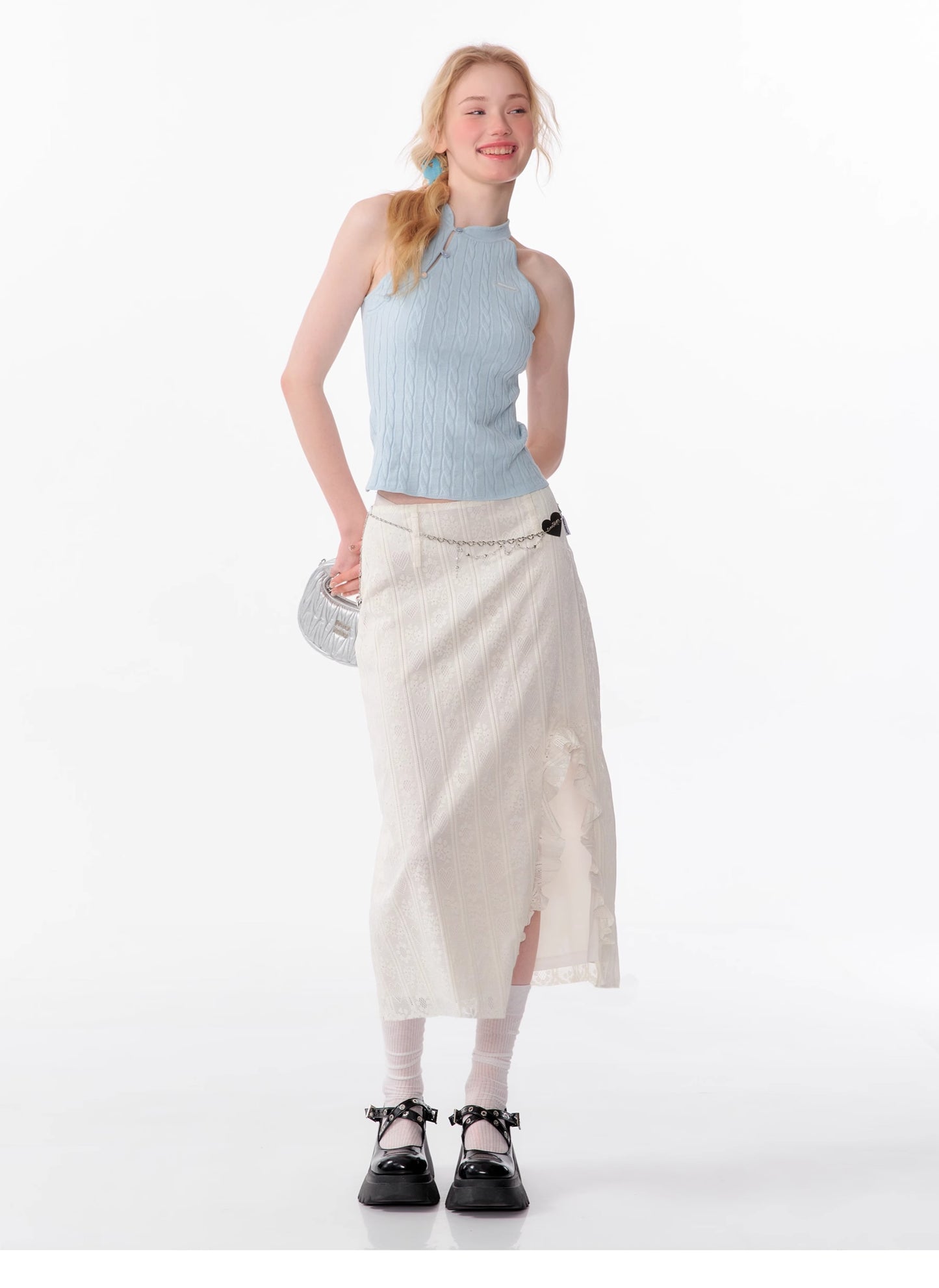 ZiziFei High Waist Ruffled Skirt