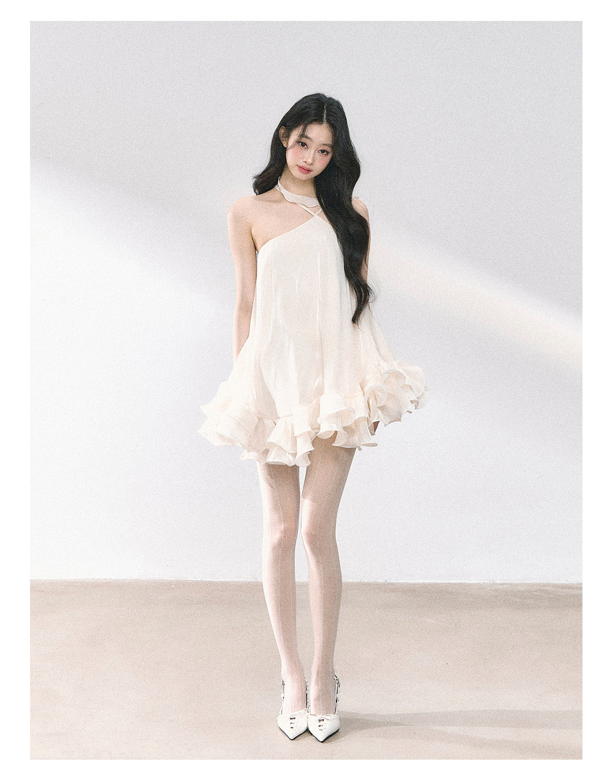 SHAOYEYAN Halter Neck Babydoll Dress