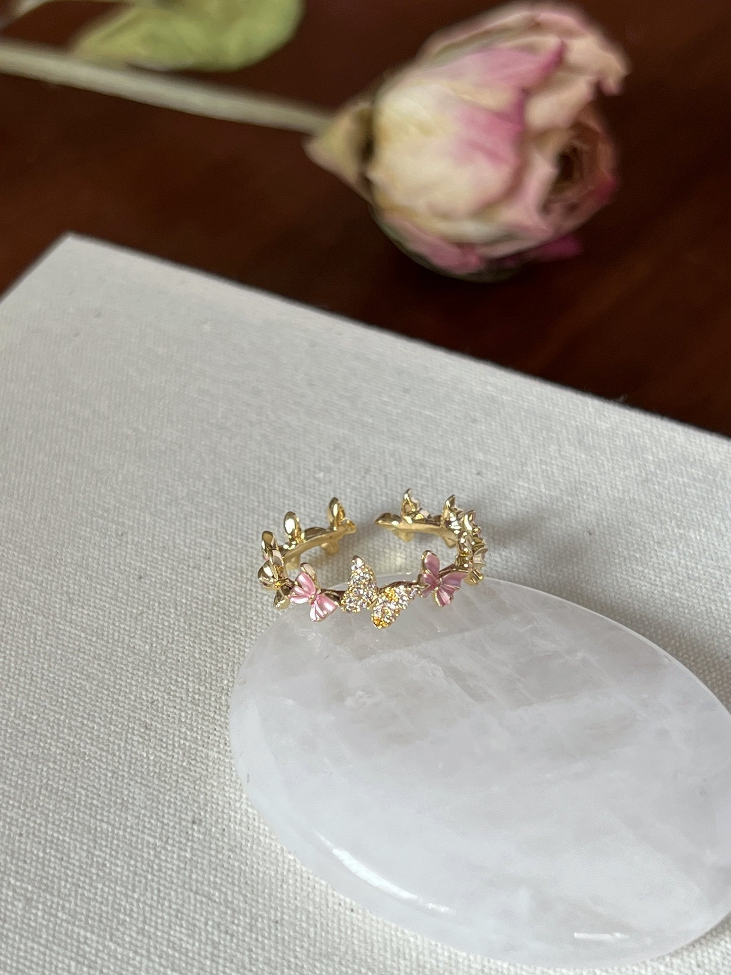 VIGVOG 2024 Enamel Butterfly Ring Collection