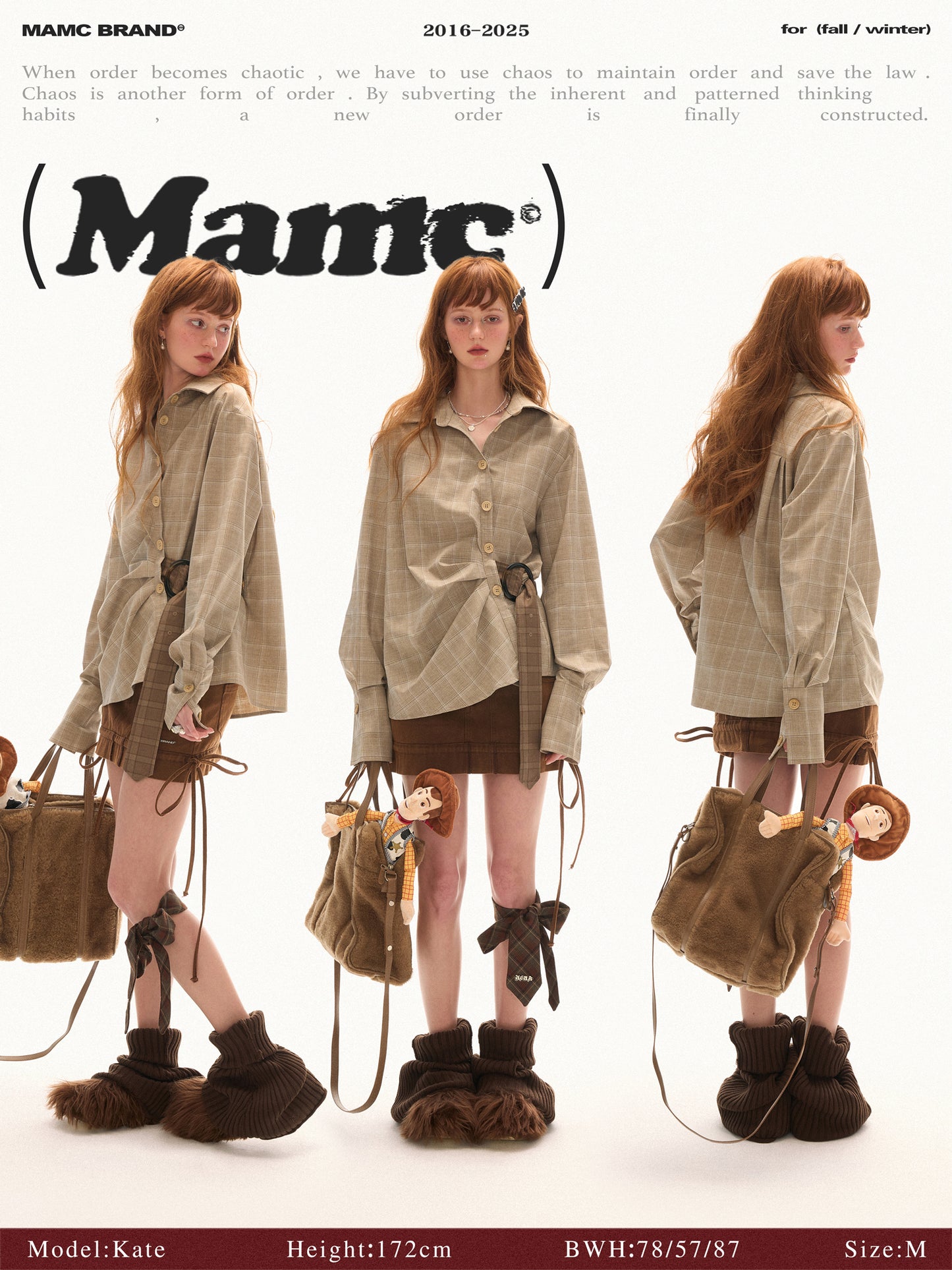 MAMC Houndstooth Belted Shirt