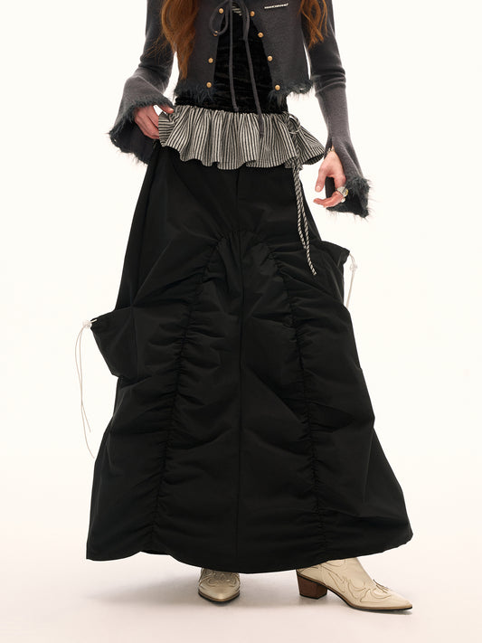 MAMC Asymmetric Hem Utility Skirt