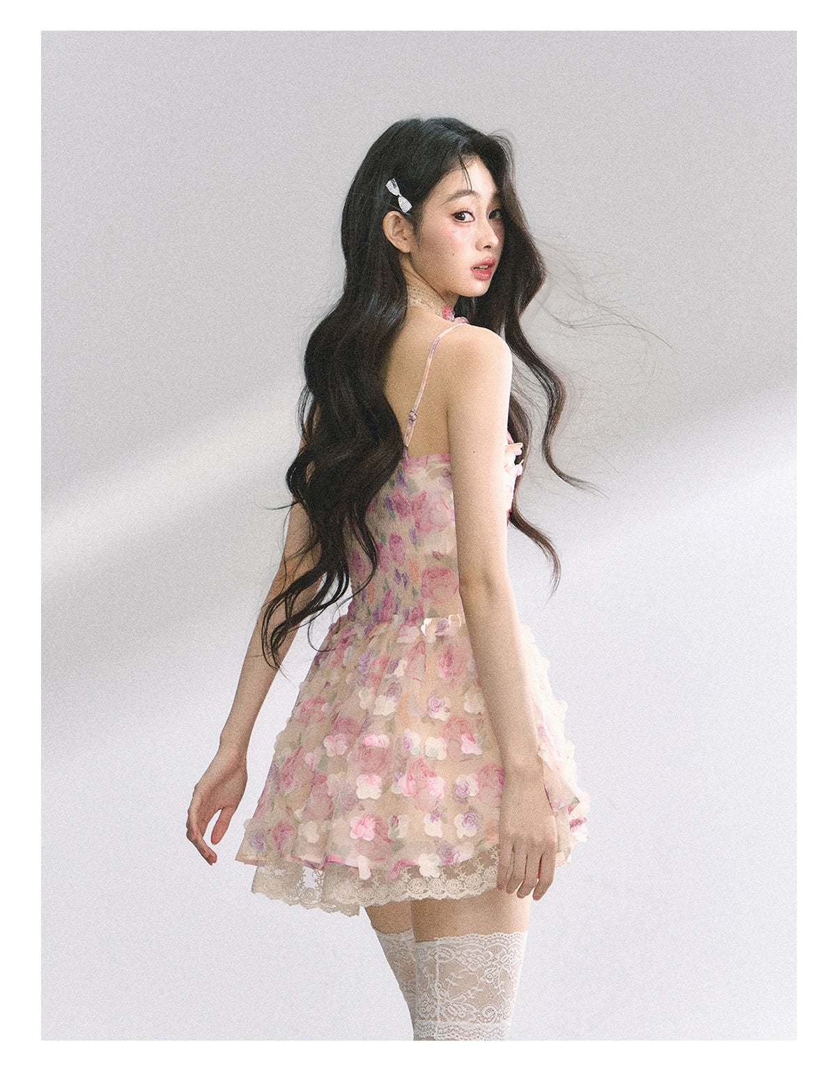 SHAOYEYAN French Lace Floral Sundress