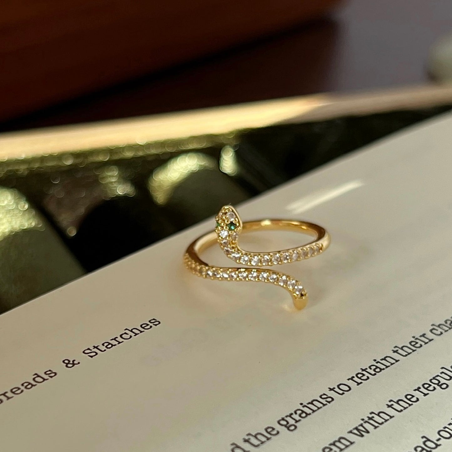 VIGVOG 2025 Zodiac Snake Ring Collection