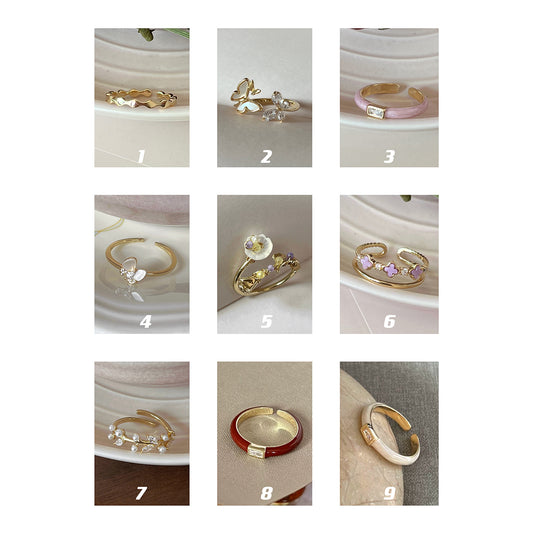 VIGVOG 2025 Ethereal Butterfly Ring Collection