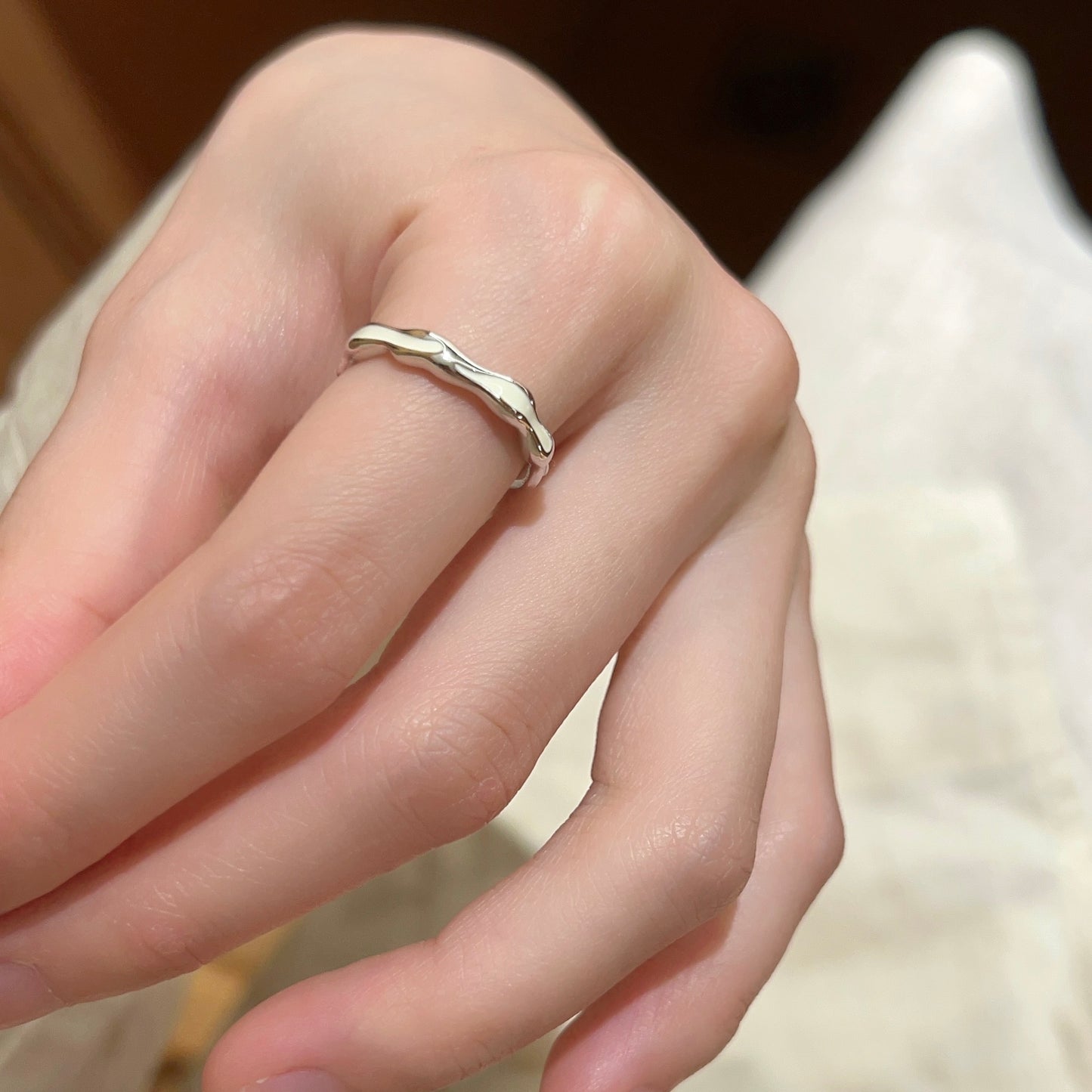 VIGVOG Minimalist Geometric Rings