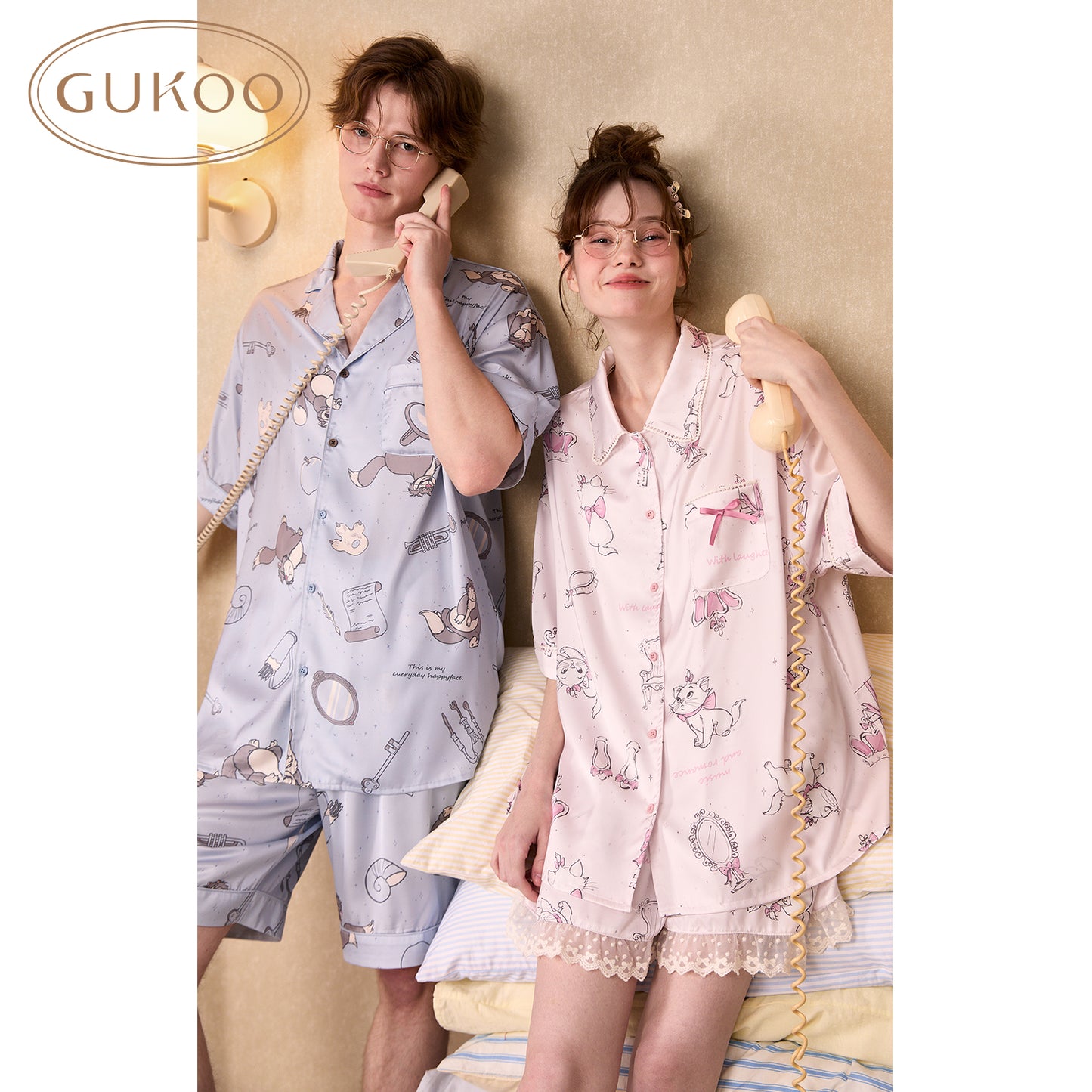 Gukoo Disney Couples Sleepwear Set