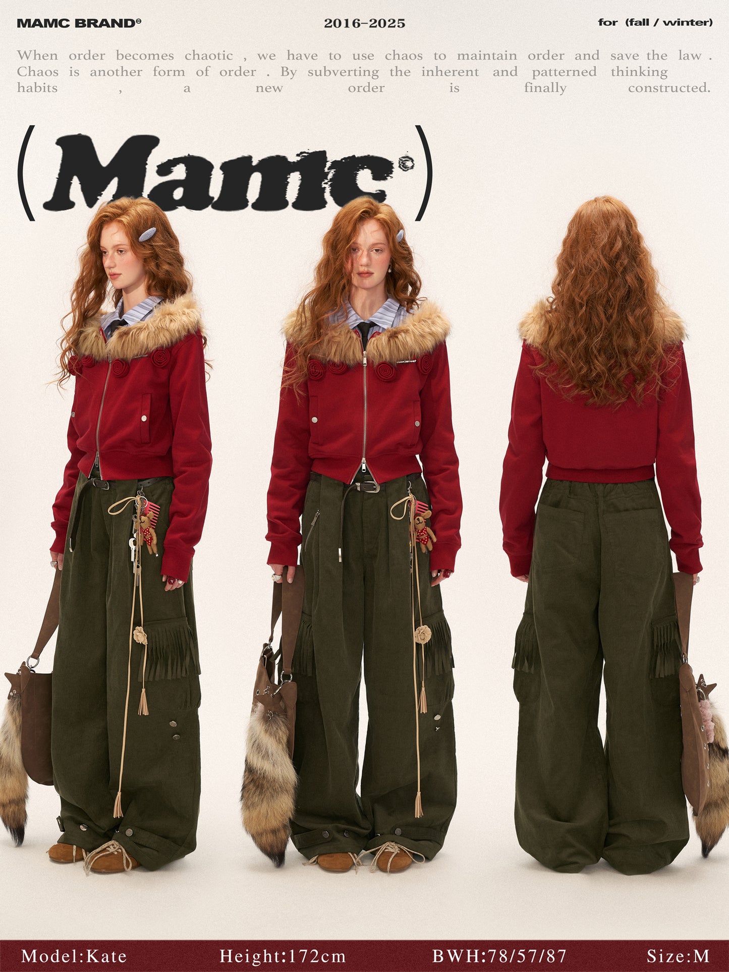 MAMC Fringe Pocket Corduroy Pants