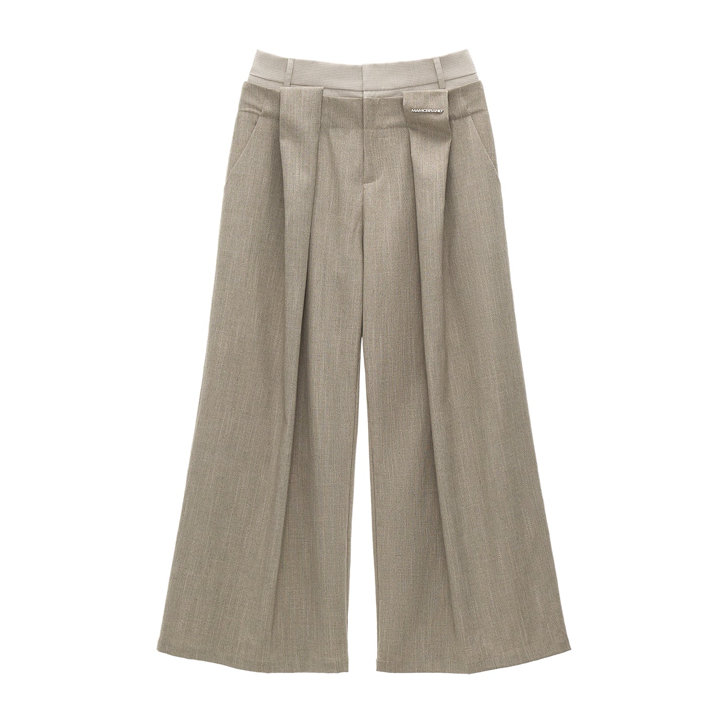 MAMC Double-Waist Plaid Trousers