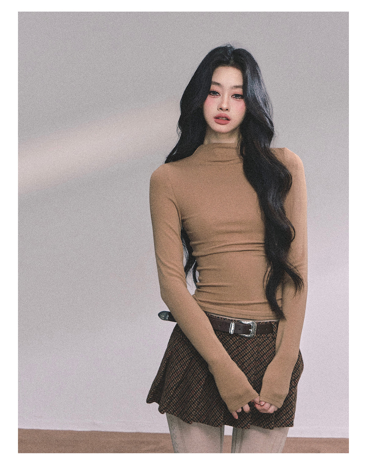 ShaoYeYan Late Autumn Sycamore Korean Style Loose High-Neck Sweater & Shawl