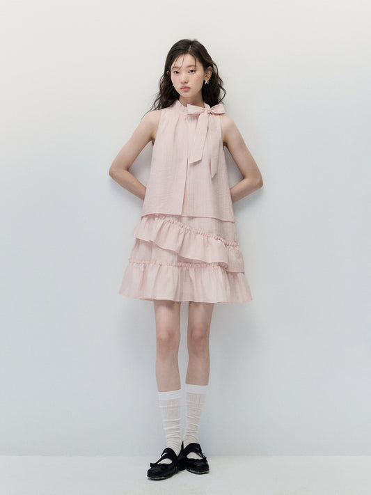 ANNATTO 'Pink Petal' Bow-Tie Dress
