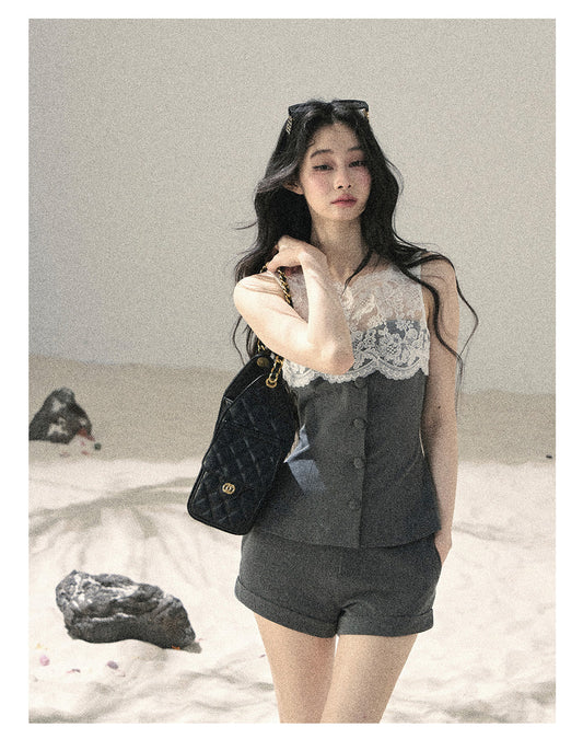 ShaoYeYan Aomalm Blossoms Seen Through Mist Premium French Lace Set