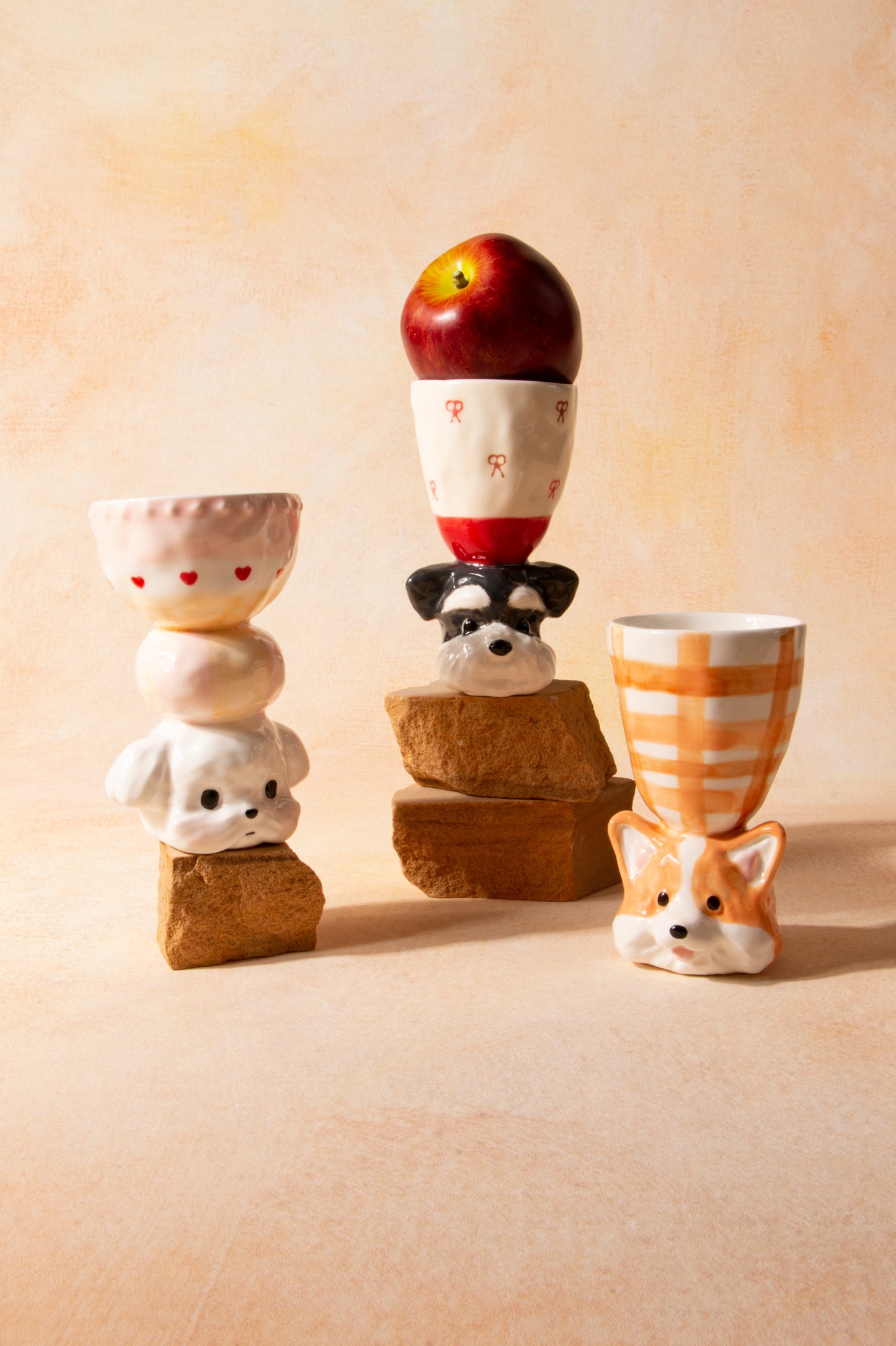 CONGSTUDIO Handmade Puppy Ceramic Mug