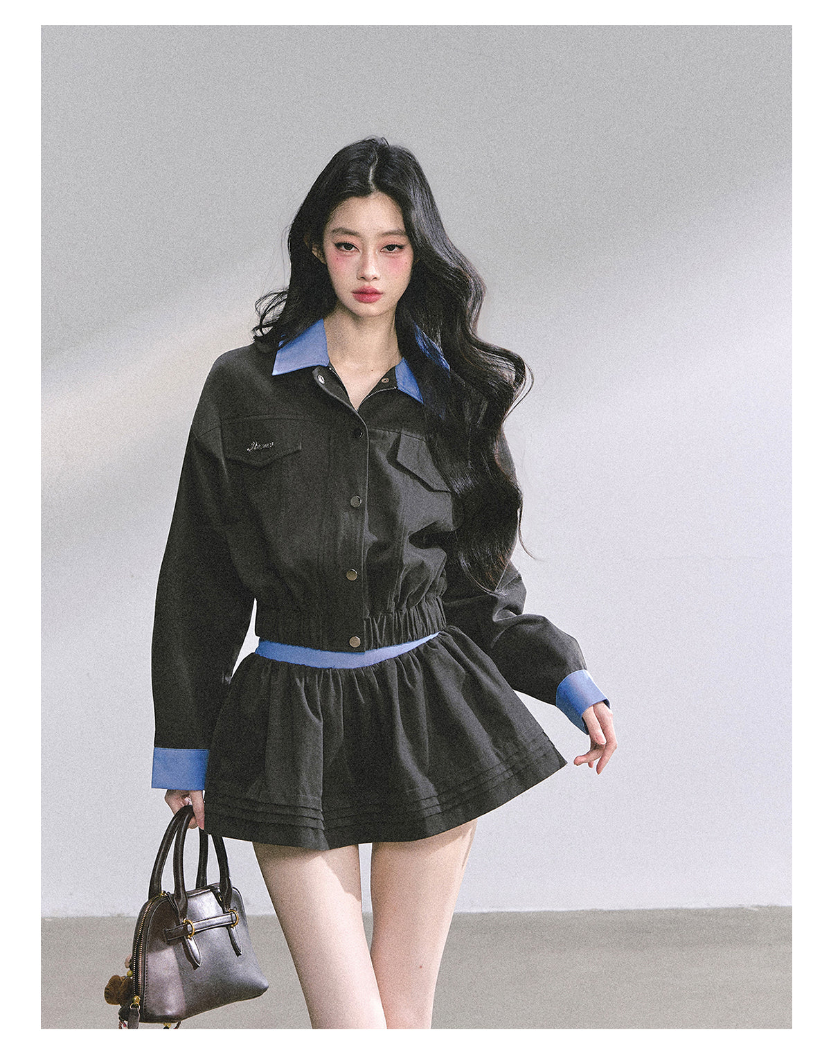 SHAOYEYAN Audrey-Inspired Two-Piece with Blazer and Mini Skirt