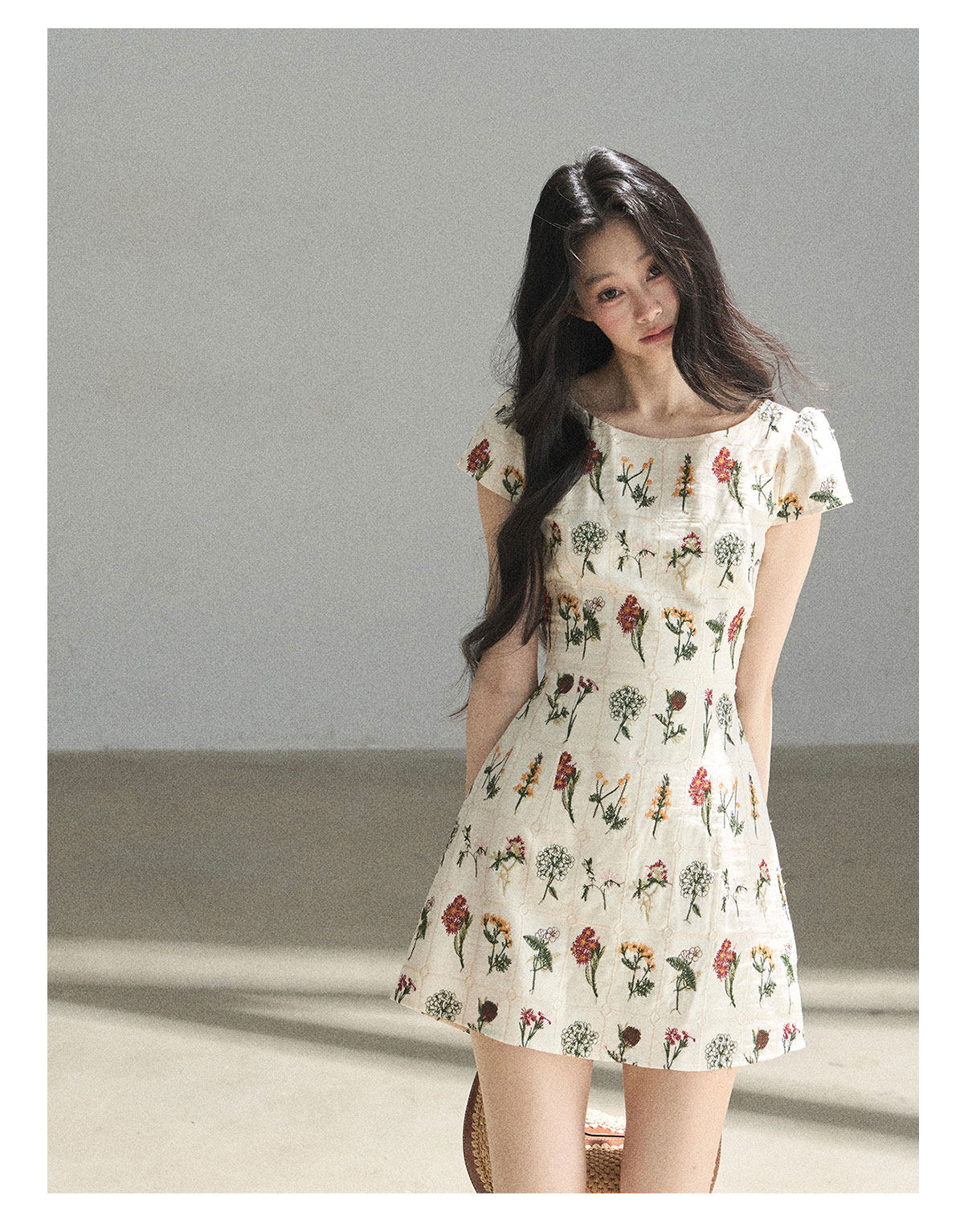 ShaoYeYan Aomalm Mountain Wilds in Bloom French Elegant Floral Dress