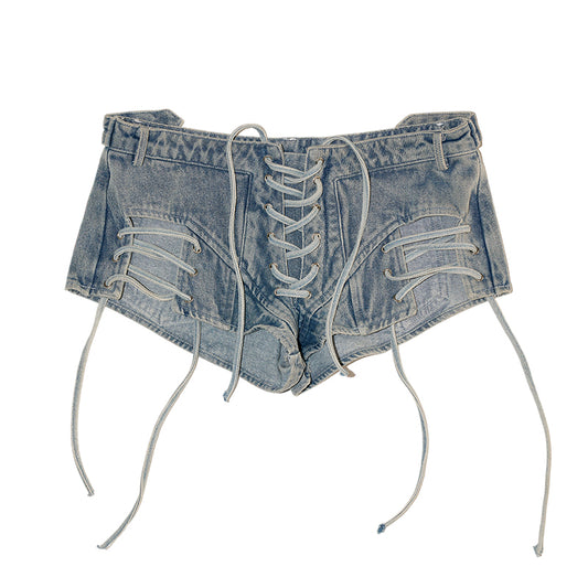 MAMC Distressed Denim Shorts