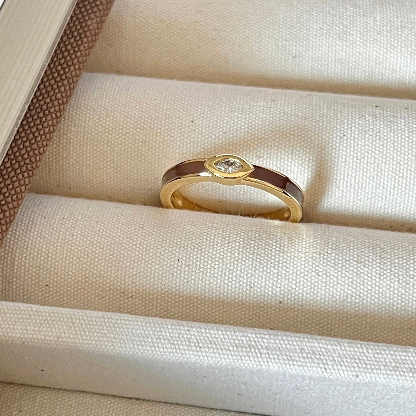 VIGVOG Geometric Gemstone Rings