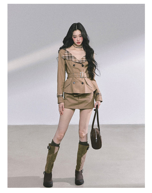 ShaoYeYan Audrey Hepburn Style Two-Piece Set