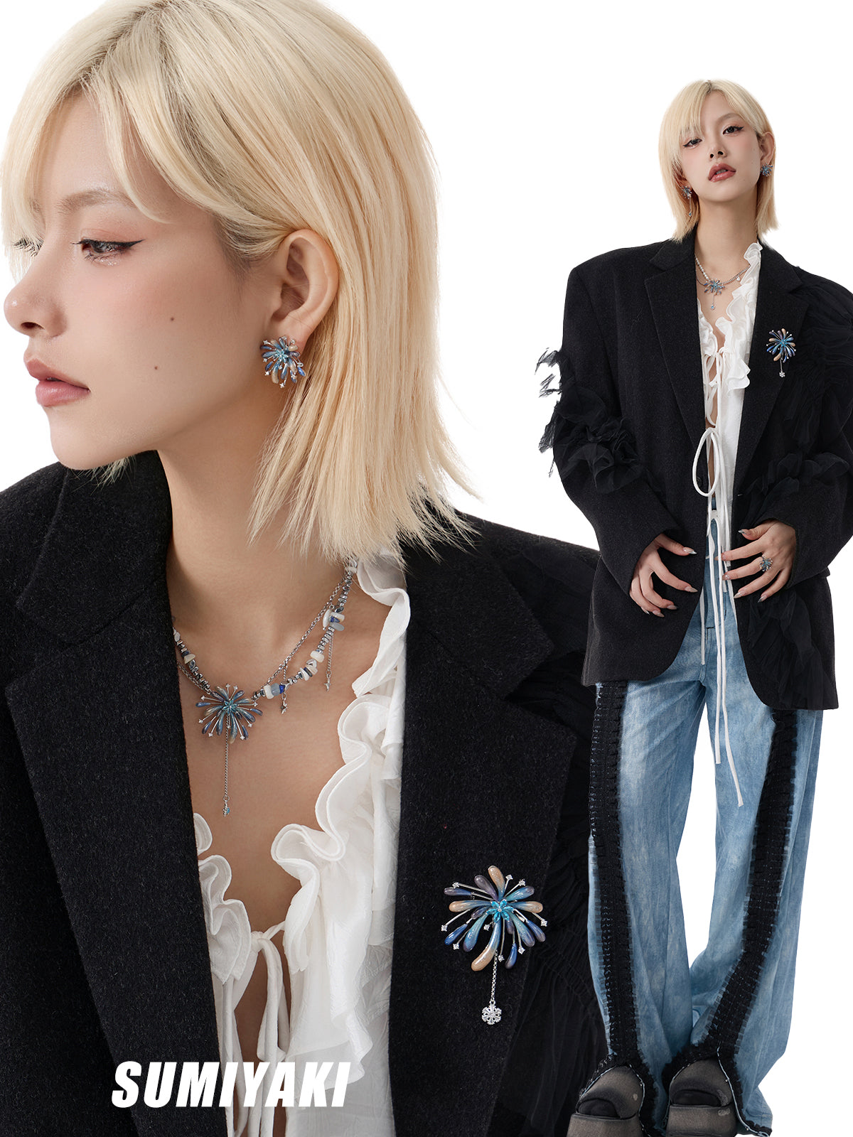 SUMIYAKI Fireworks Star Earrings