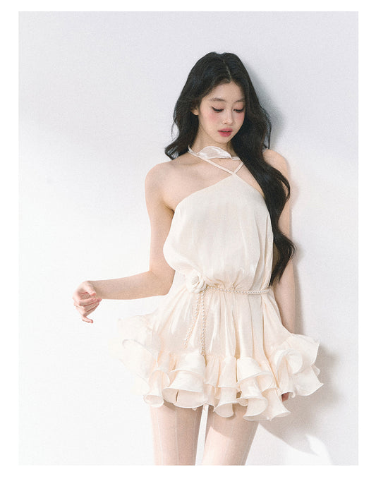 SHAOYEYAN Halter Neck Babydoll Dress