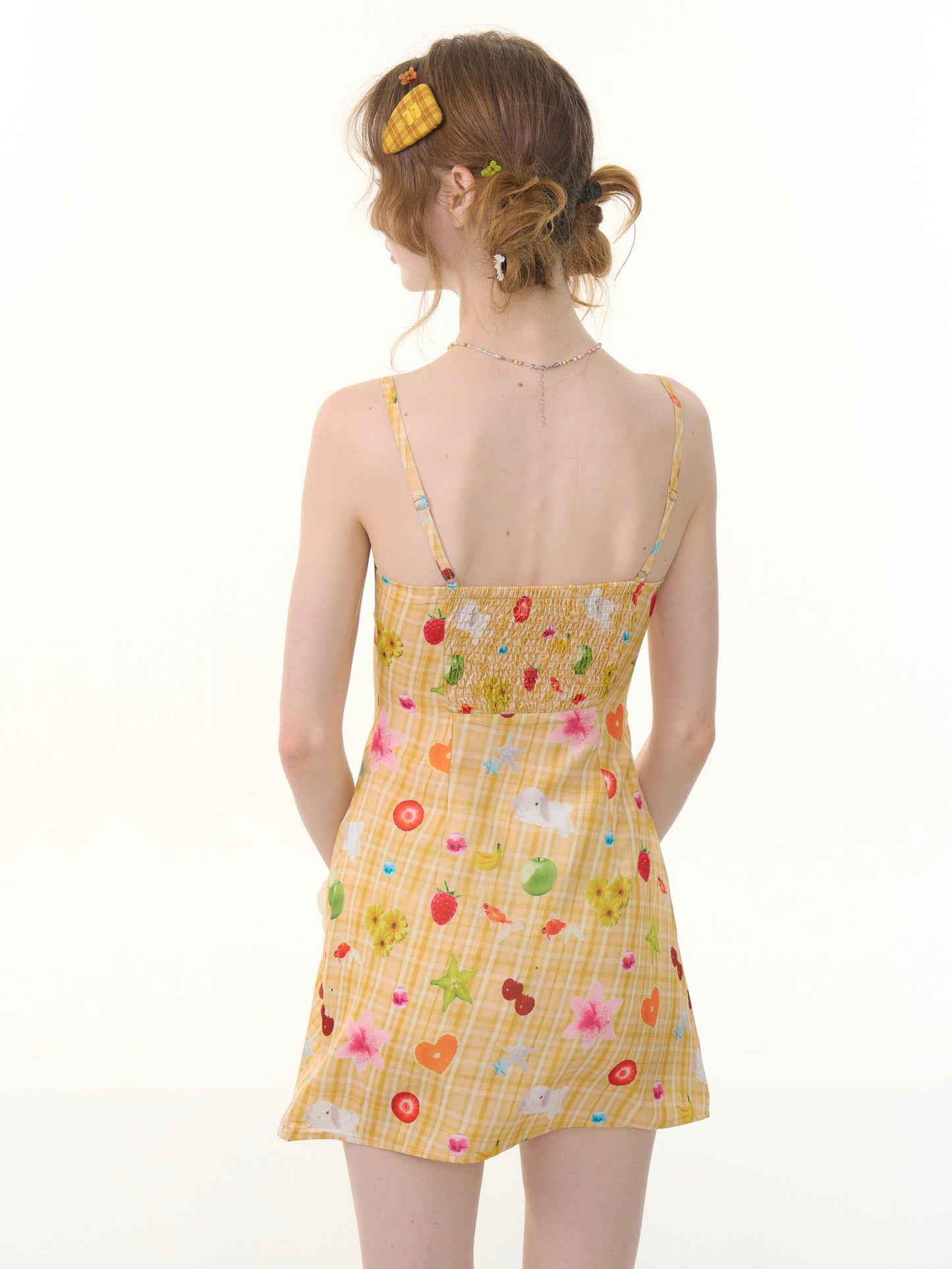 ziziFei Vintage Fruit Print Sundress