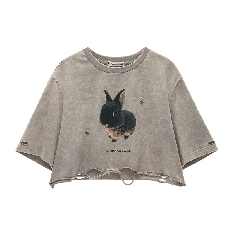 MAMC Animal Print Oversized Tee