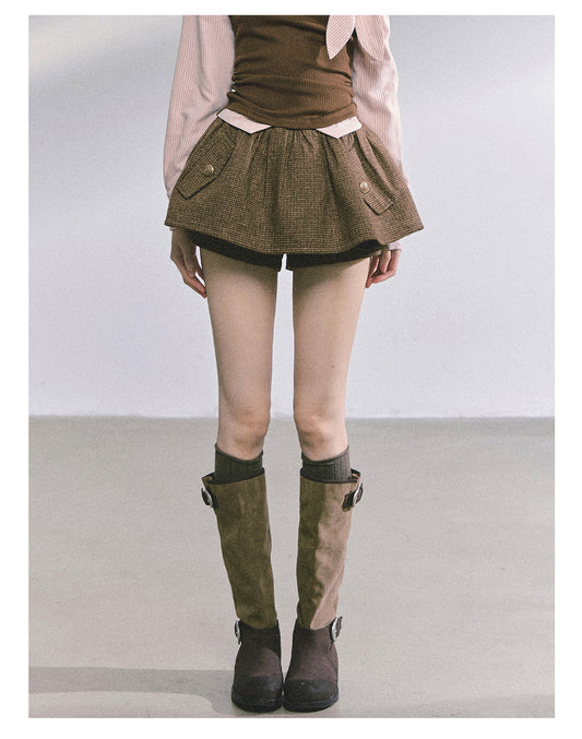 ShaoYeYan Karasuno High School French A-Line Flared Skirt