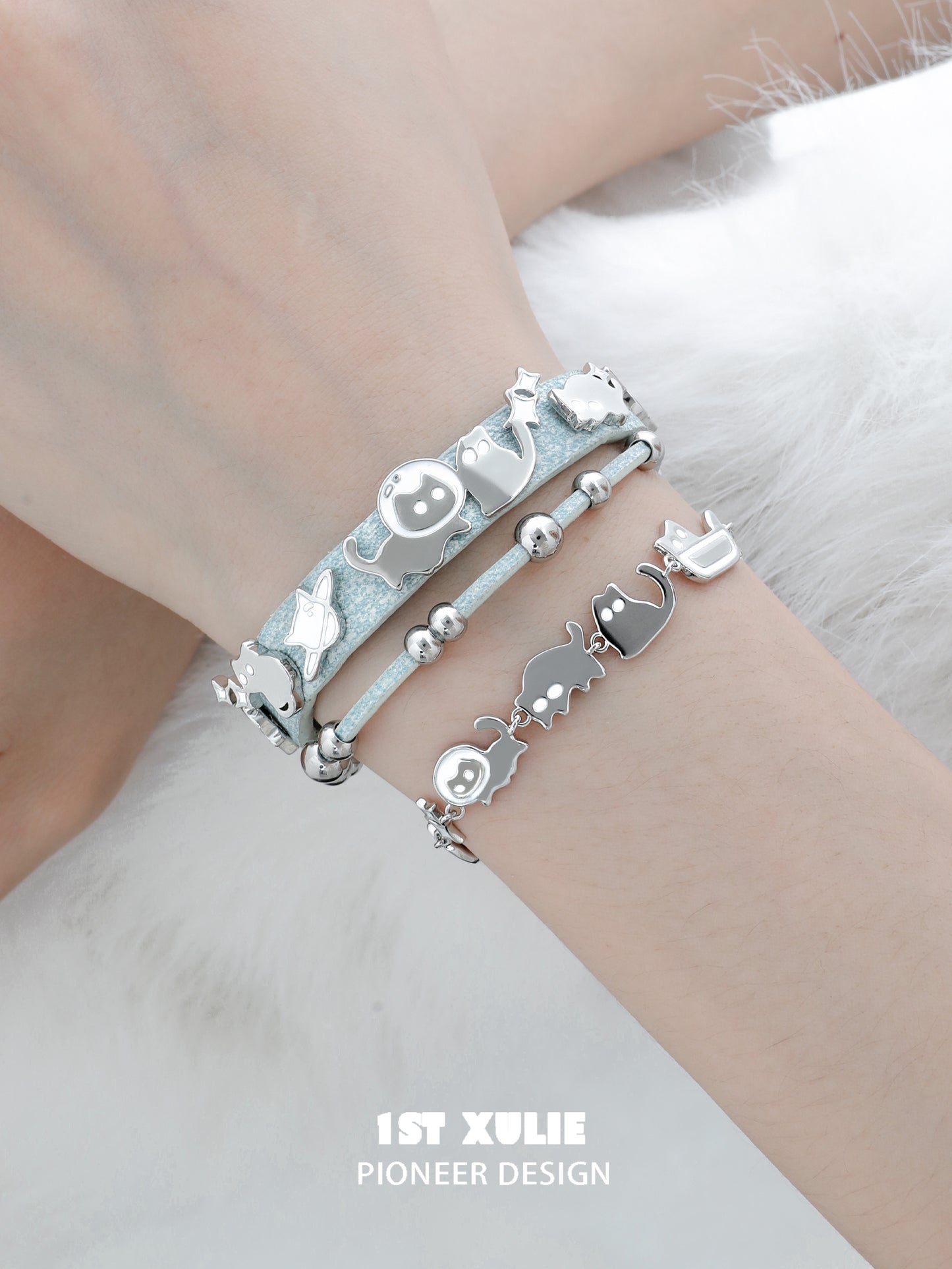 1ST XULIE Night Owl Cat Bracelet