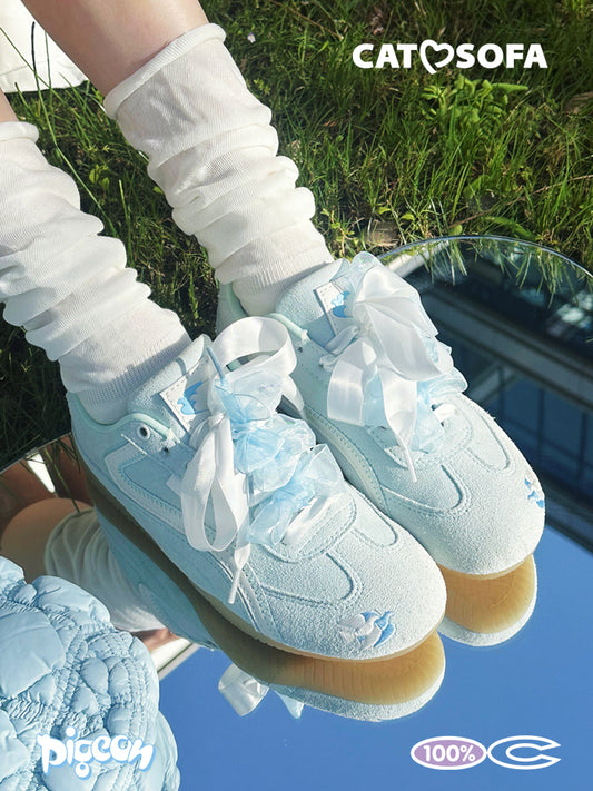 Cat&Sofa Emoji-Lab Pigeon Blue Racing Sneakers