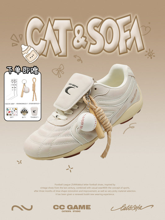 Cat&Sofa Retro Football Sneakers