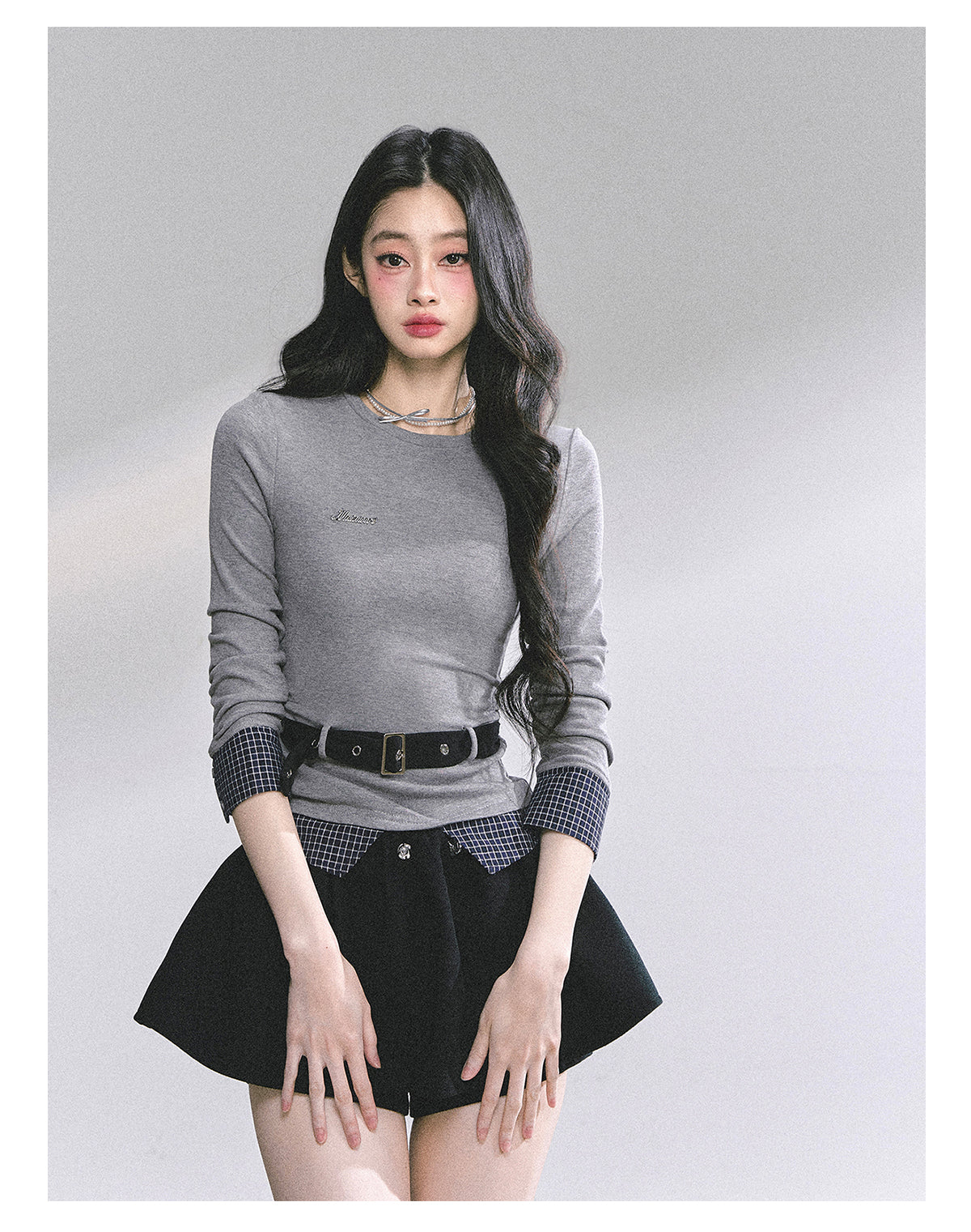 SHAOYEYAN Korean Style Short Sleeve Plaid Tee