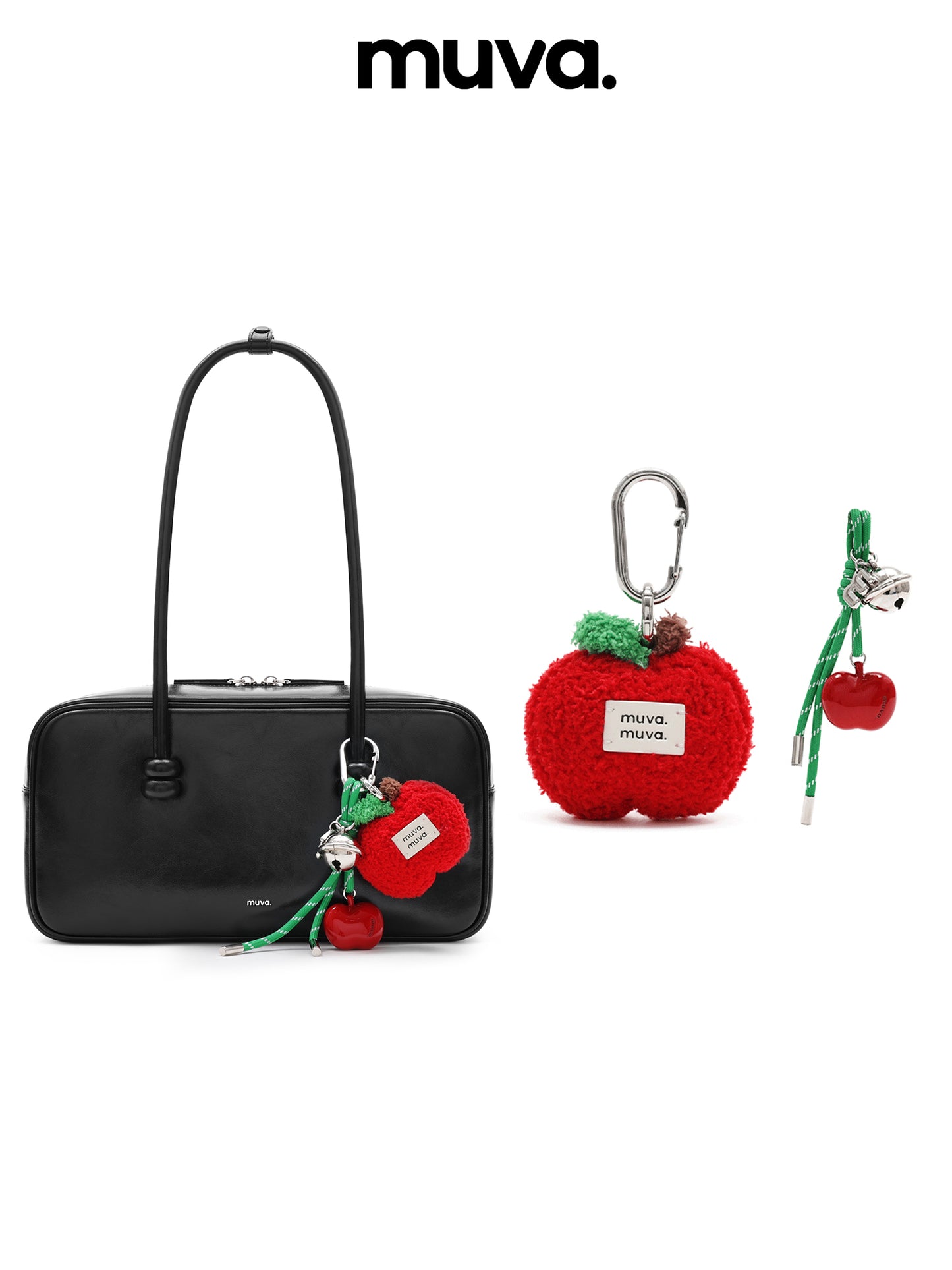 MUVA "Christmas" Faux Fur Apple Bag Charm
