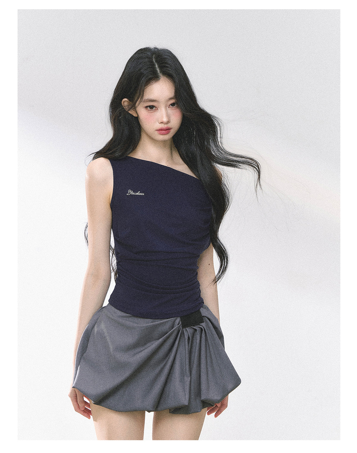 SHAOYEYAN American Style Off-Shoulder Crop Top