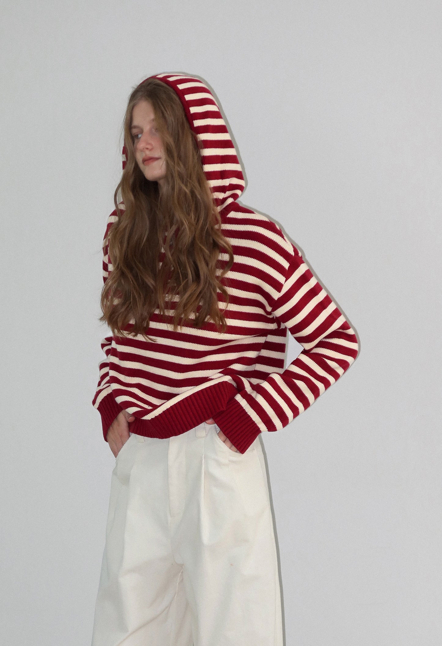 Letm "Nordic Sailor" Striped Knit Hoodie