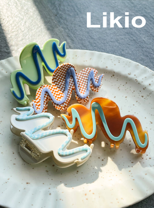 Likio Original Cream Cookie Hair Claw Clip