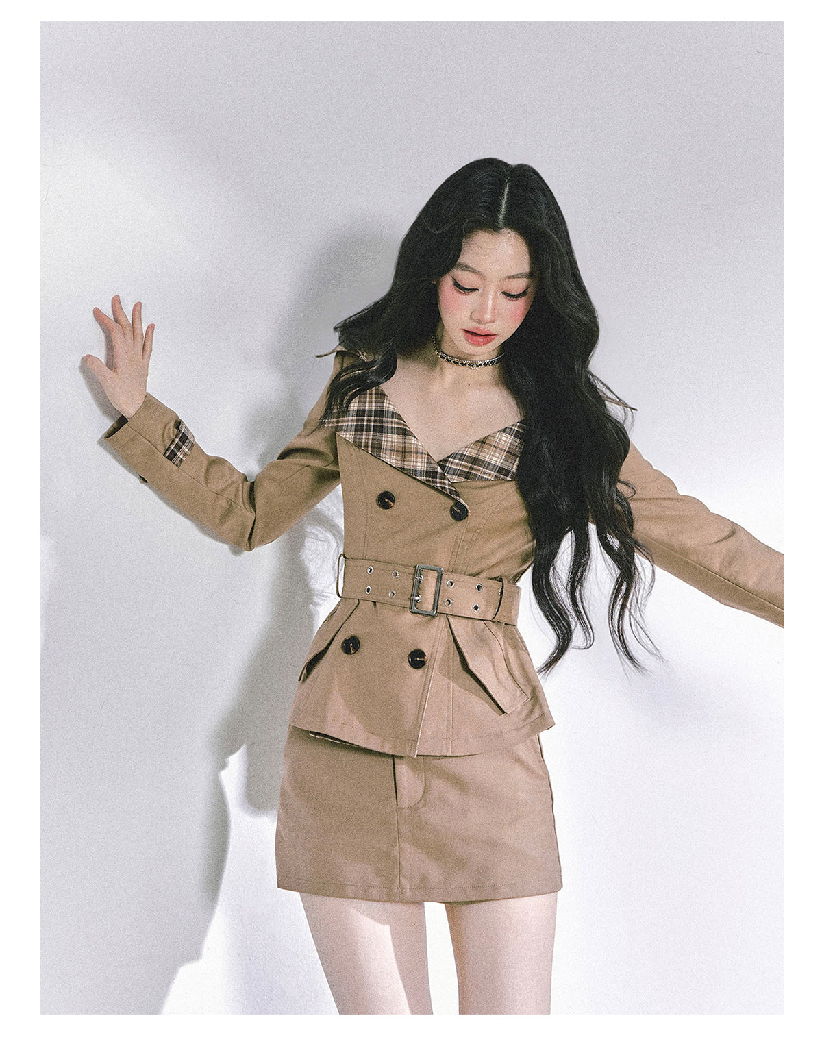 ShaoYeYan Audrey Hepburn Style Two-Piece Set