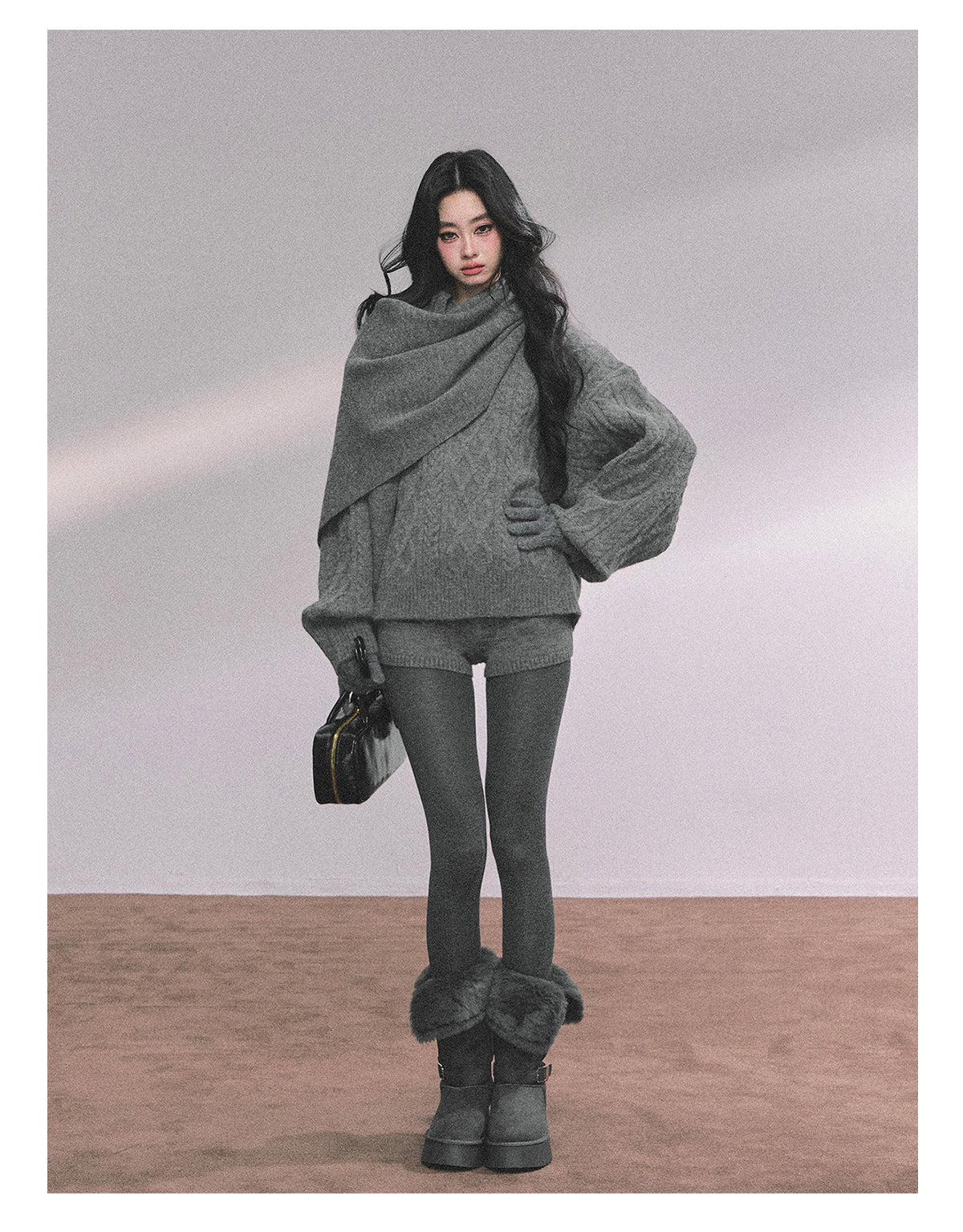 ShaoYeYan Zurich Exchange Student Korean Lazy Style Set