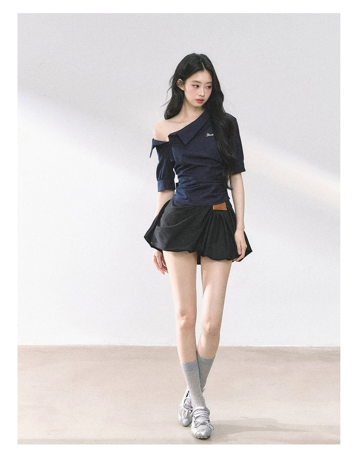 SHAOYEYAN French Off-Shoulder Blouse