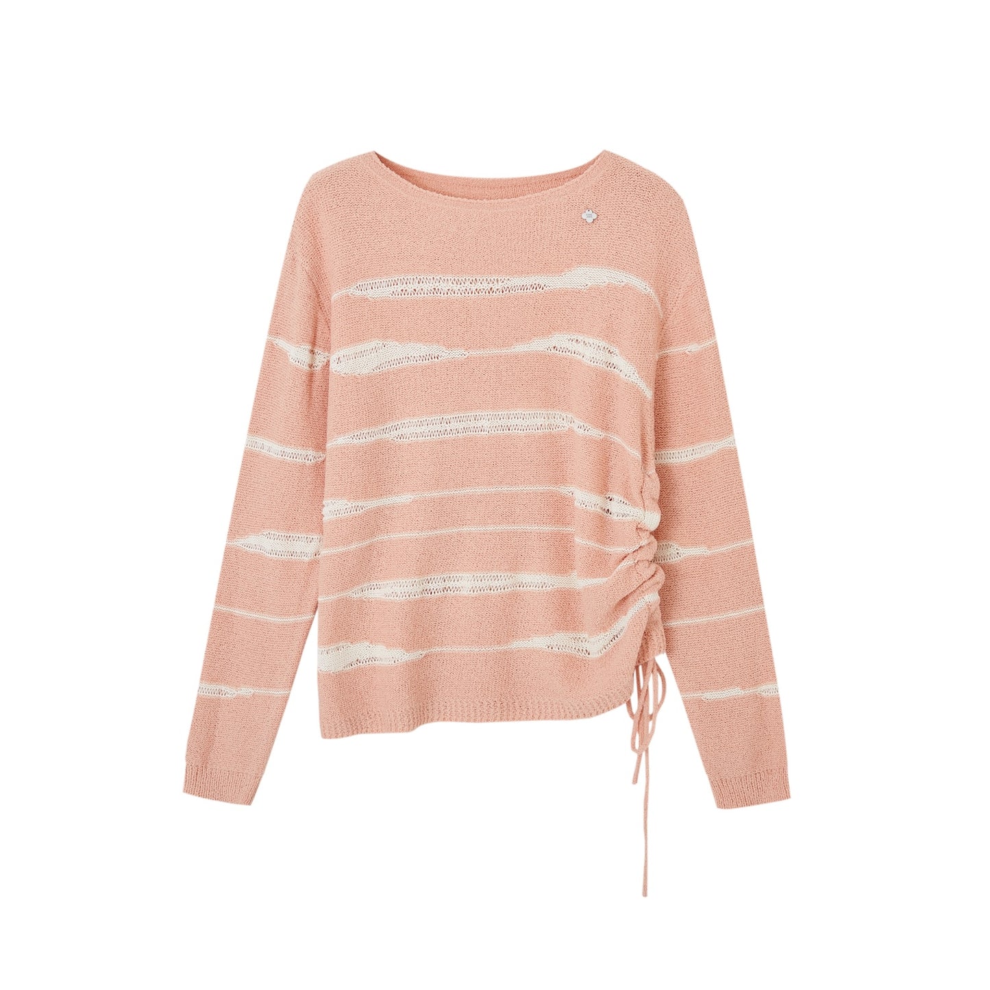 SOMESOWE Colorblock Striped Knit Sweater